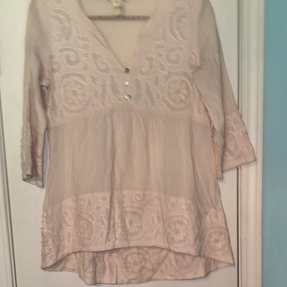 Sundance Cream‎ Embroidered Tunic DD